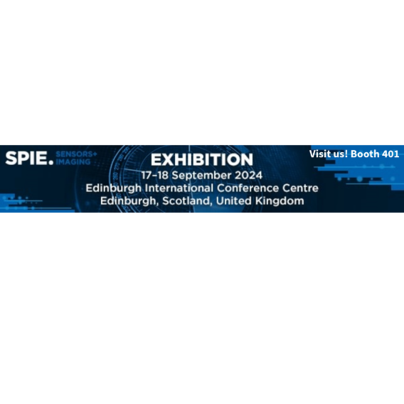 Information banner for SPIE Sensors and Imaging exhibition